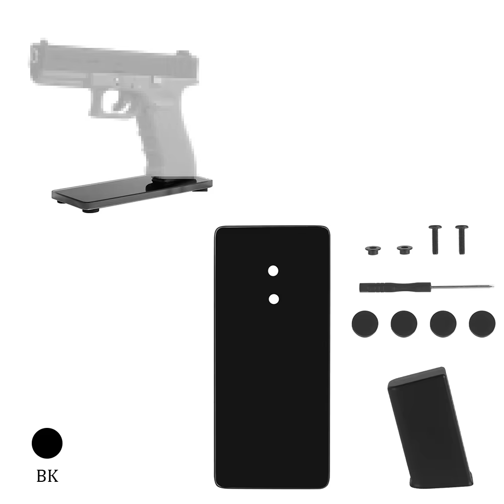 Exhibidor de cristal para pistola táctica con base antideslizante - imagen 4