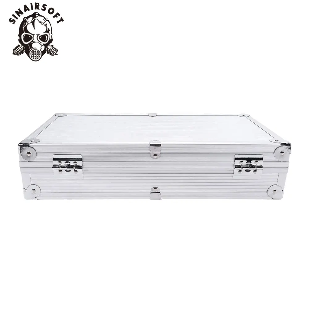 SINAIROSFT caja de herramientas táctica ligera de aluminio con espuma