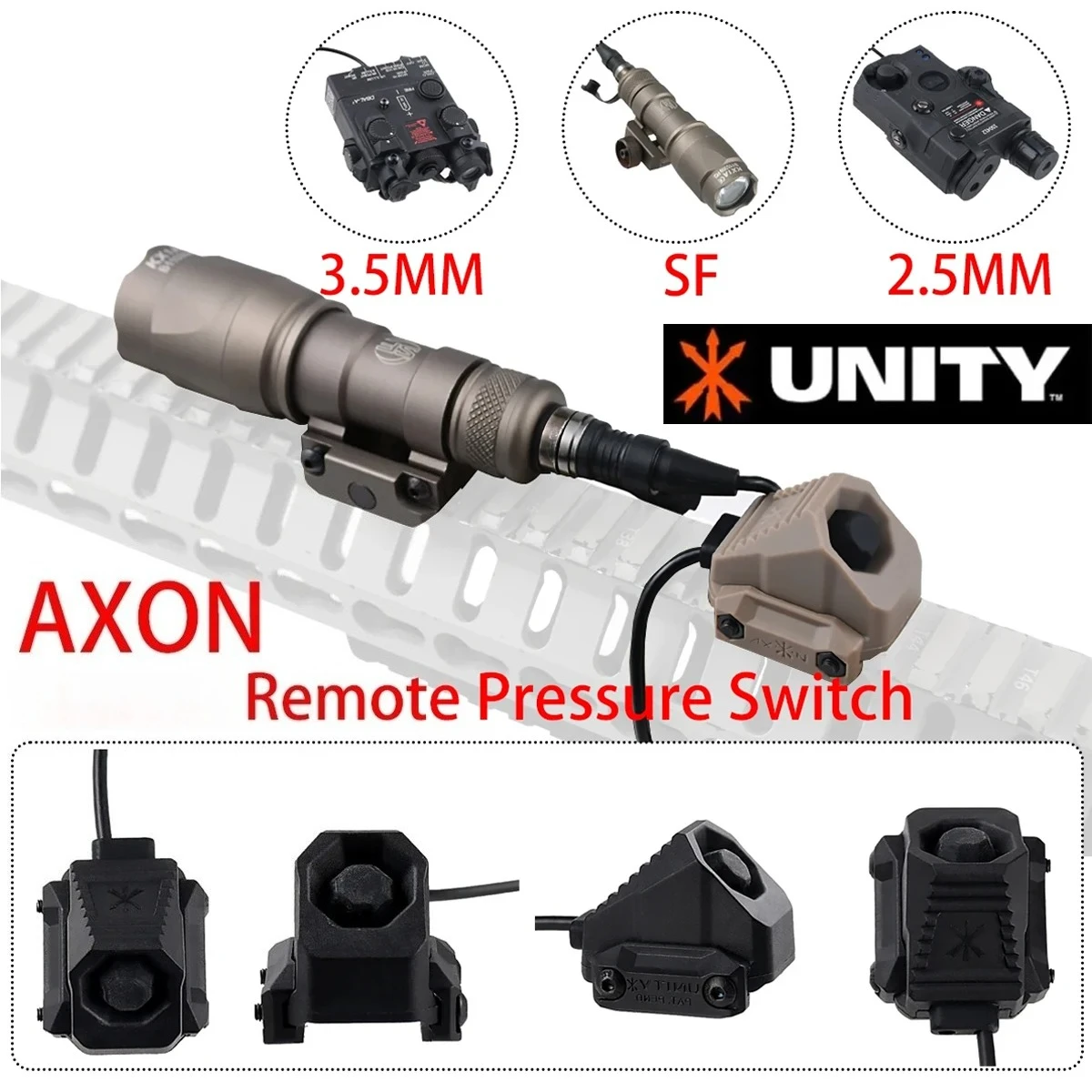 AXON UNITY interruptor remoto para Modbutton SureFire Picatinny láser - imagen 4