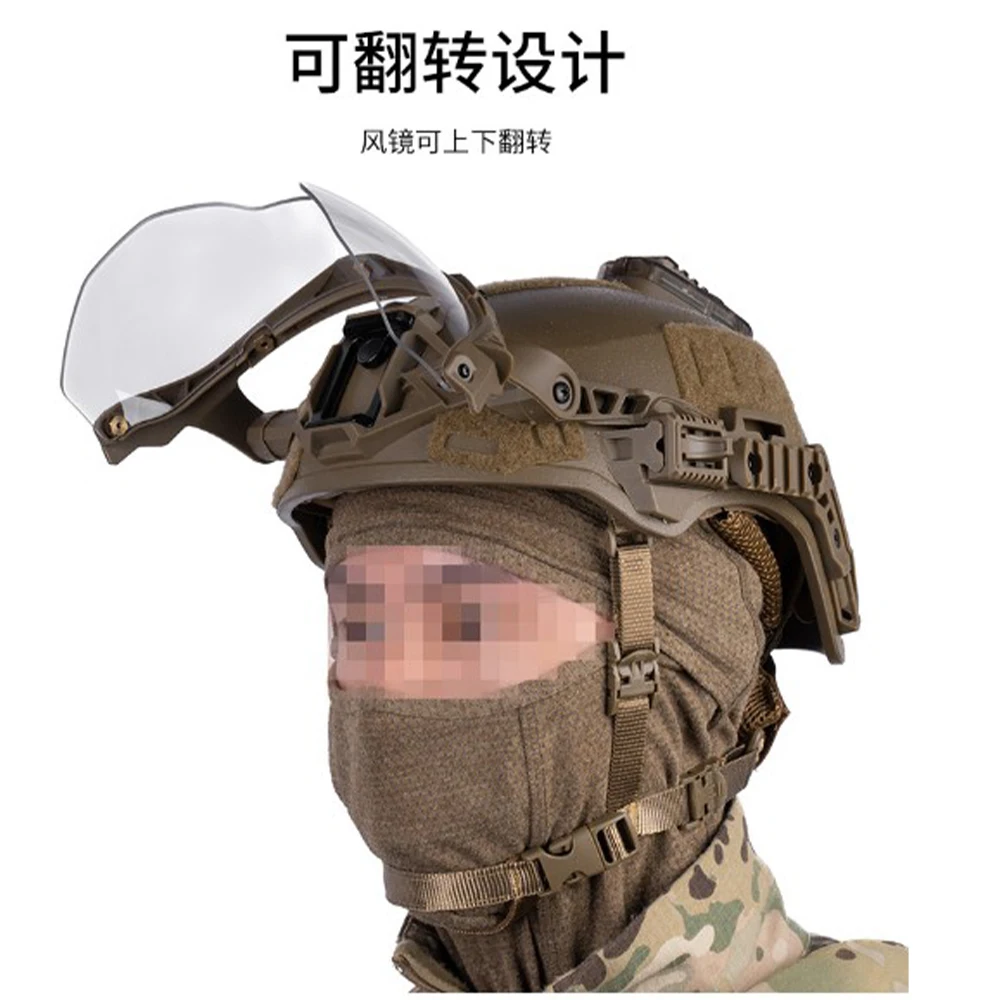 Gafas tácticas antiniebla ajustables con protección contra viento - imagen 3