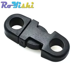 Hebillas cierre lateral planas paracord 5mm negro