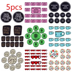 Parche bordado táctico – 5 insignias coser o planchar