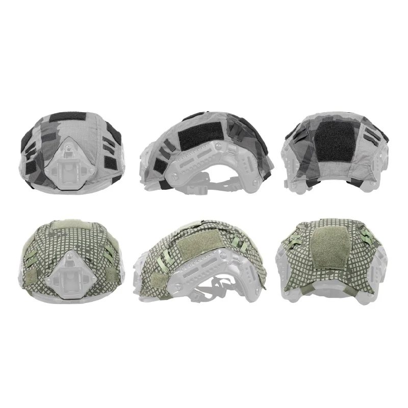 Cubierta con velcro para casco rápido