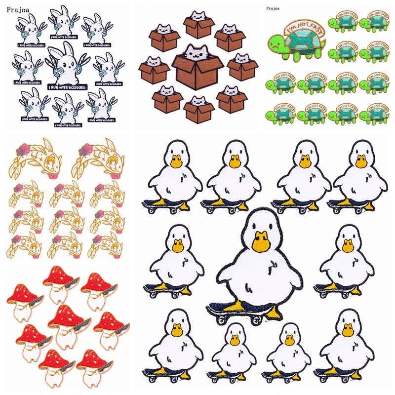 Parches bordados de animales variados