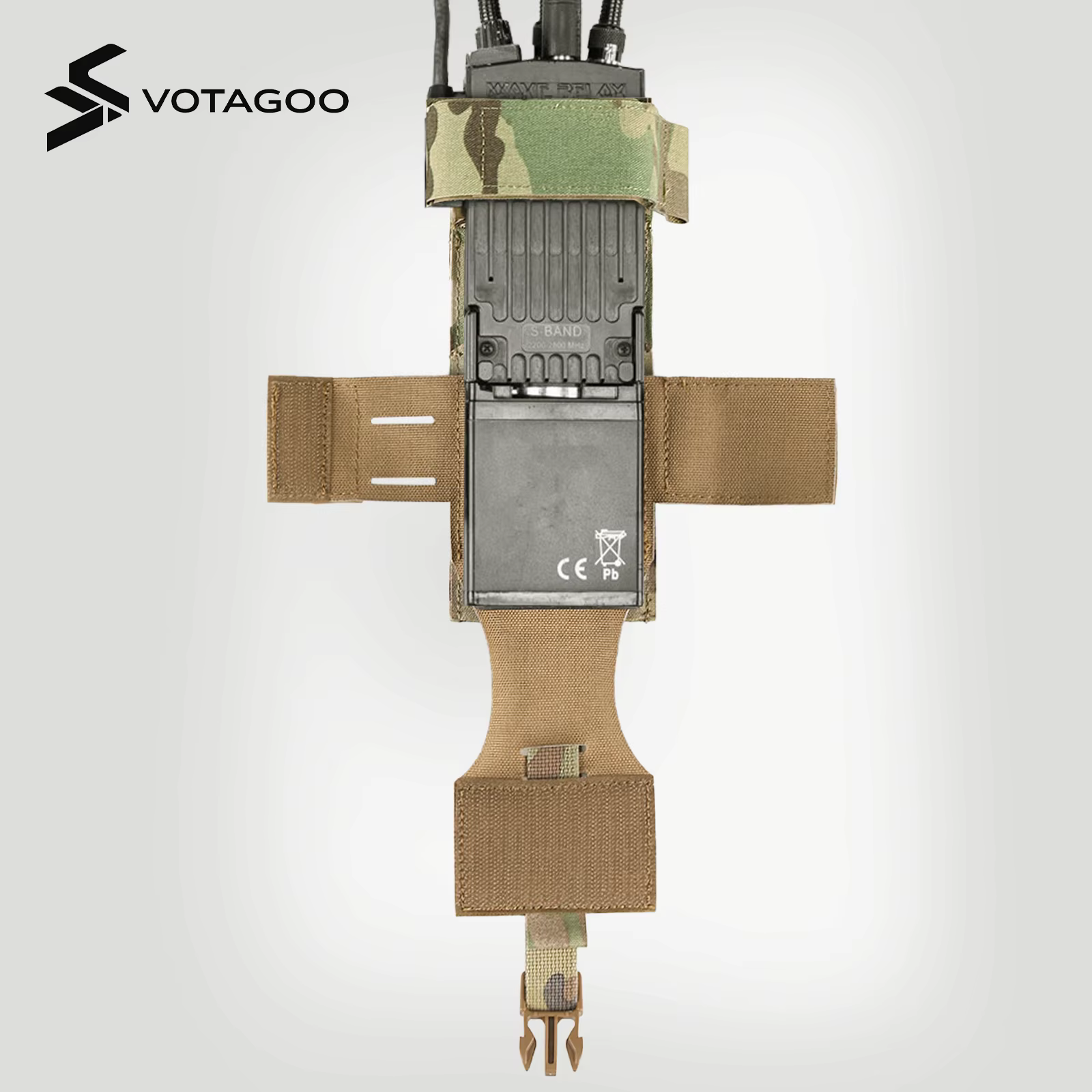 Funda táctica para radio VOTAGOO MOLLE corte láser multiformato - imagen 3