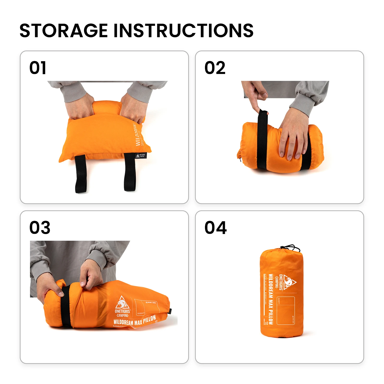 OneTigris Wilddream Almohada de Camping Compacta Viscoelástica - imagen 3