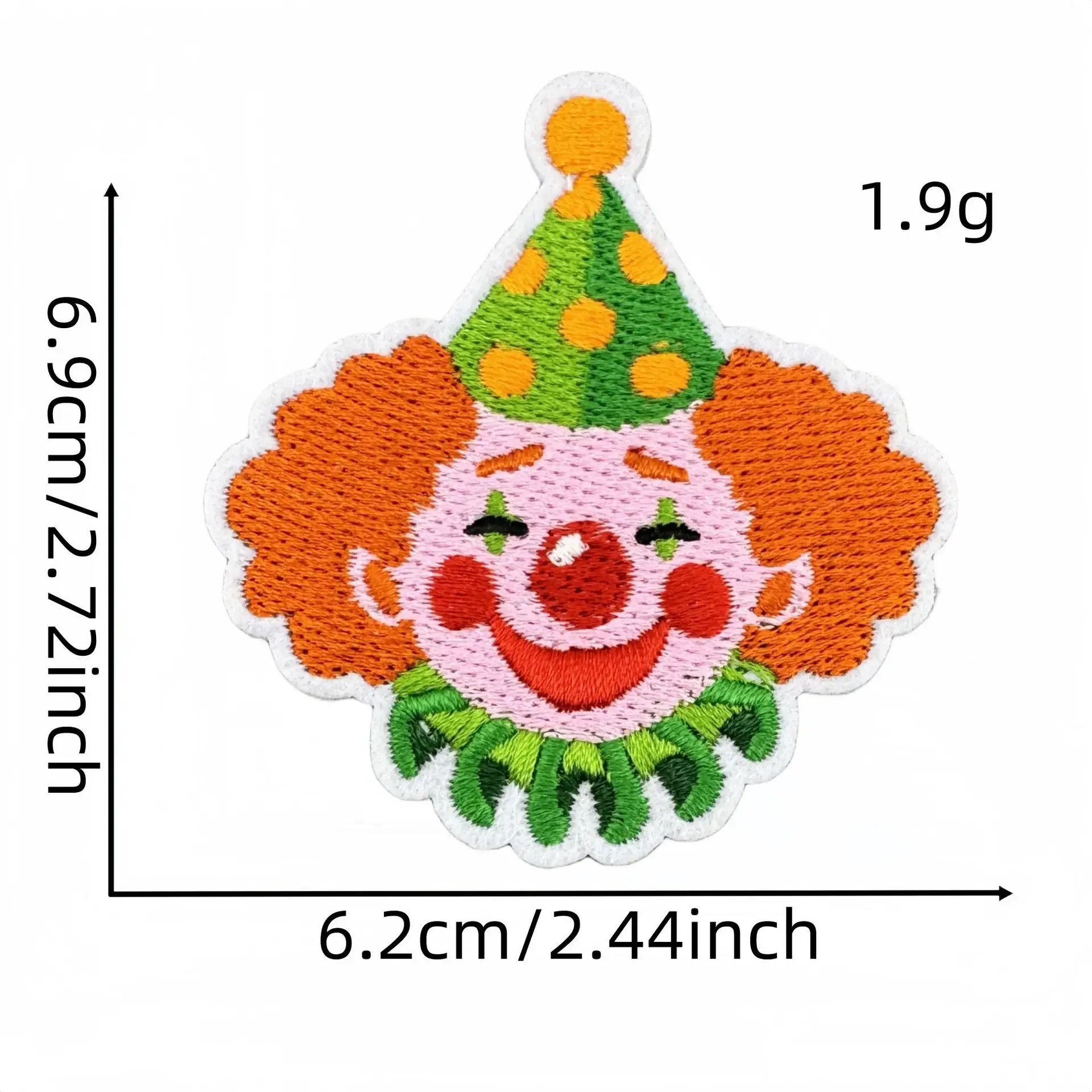 Parche termoadhesivo payaso circense de dibujos animados Carnaval - imagen 4