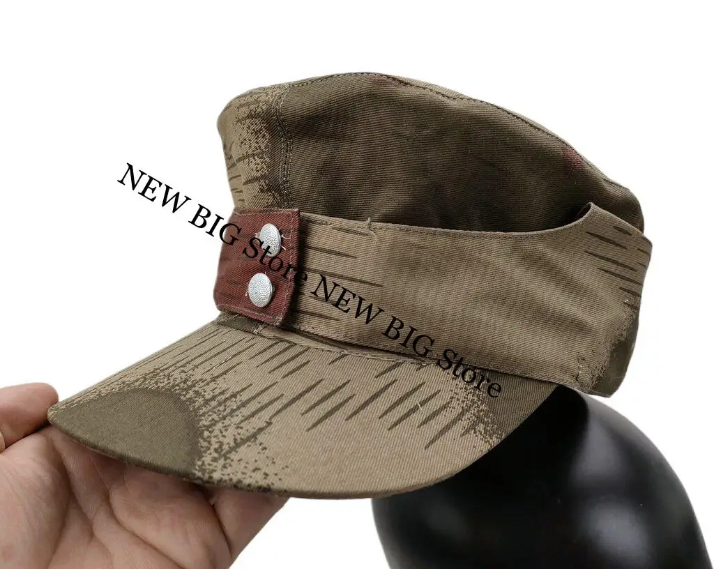Gorro militar M43 verano camuflaje hoja de roble Dot44 doble botón - imagen 2