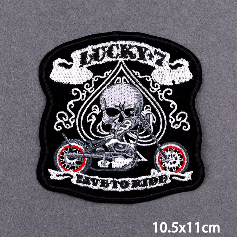 Live To Ride Parche Bordado Moto – Plancha Chaqueta Chaleco