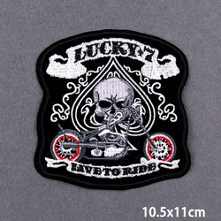 Live To Ride Parche Bordado Moto – Plancha Chaqueta Chaleco