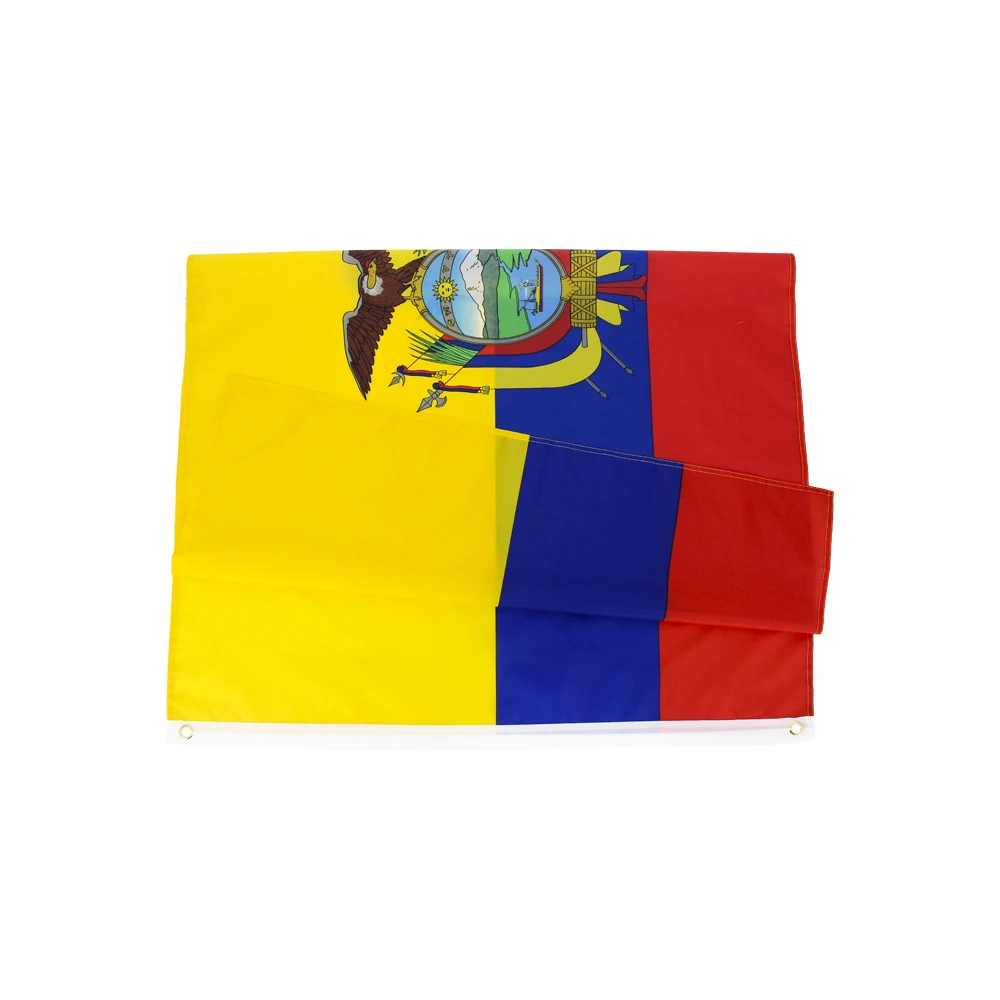 Bandera de Ecuador Poliéster Impreso Resistente UV Decoración Exterior