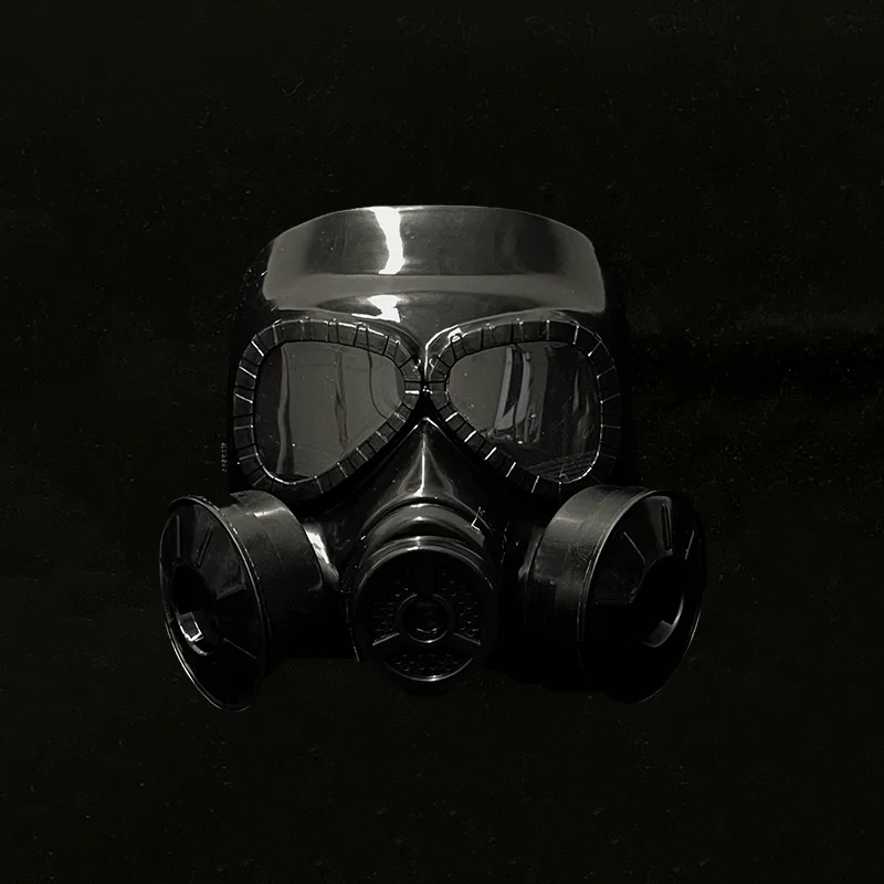 Máscara antigás táctica con ojos verdes para airsoft y cosplay - imagen 3