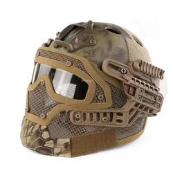 Casco táctico Airsoft full face – Lentes HD protección completa