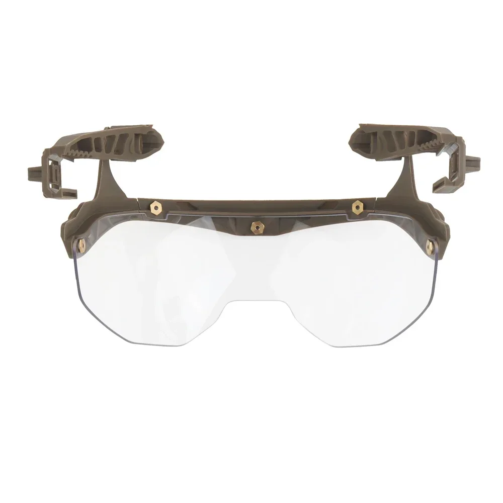 Gafas tácticas para casco guía desmontable 90° antivaho antidisturbios - imagen 2