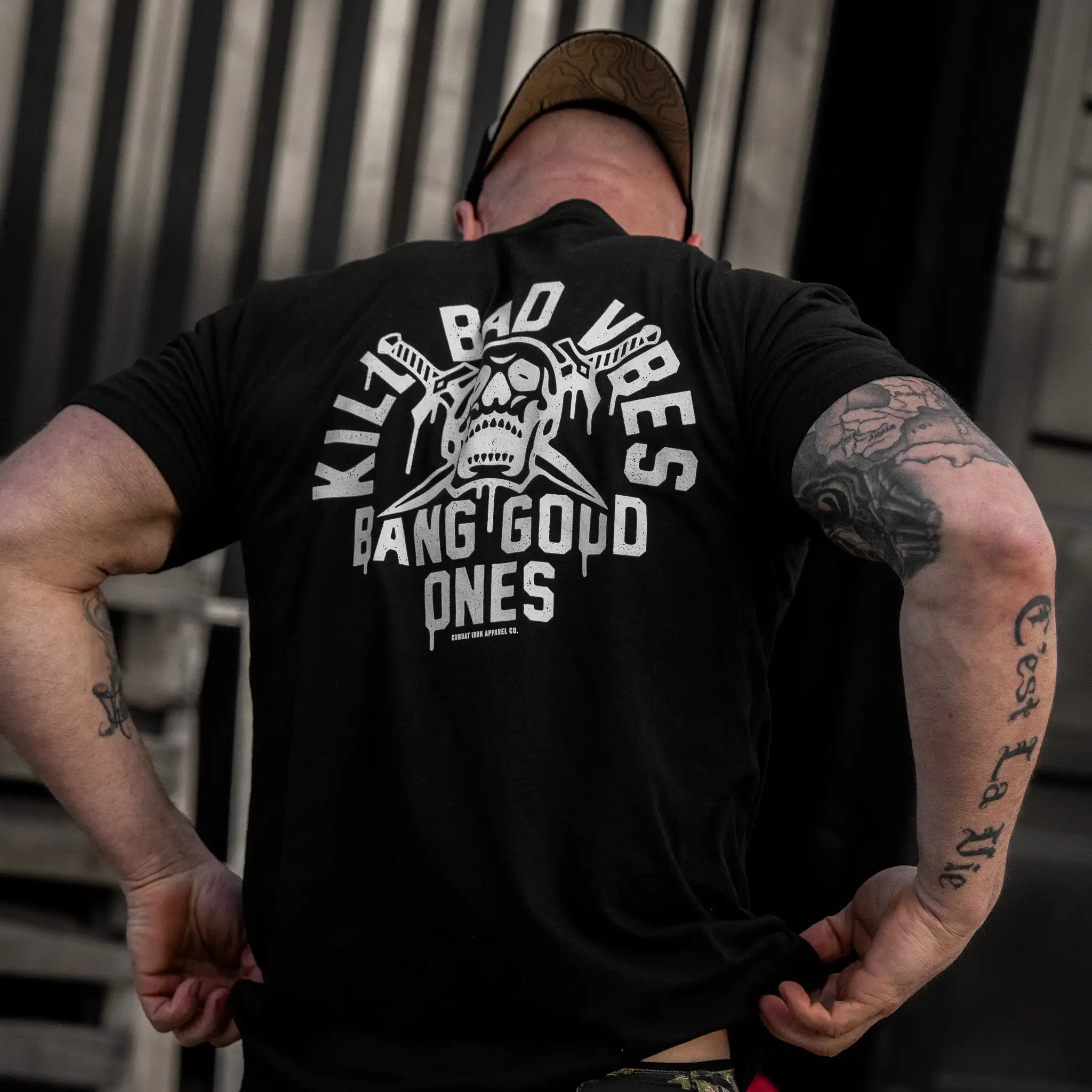 Camiseta táctica hombre Bang Good Ones Skull de combate, algodón - imagen 5