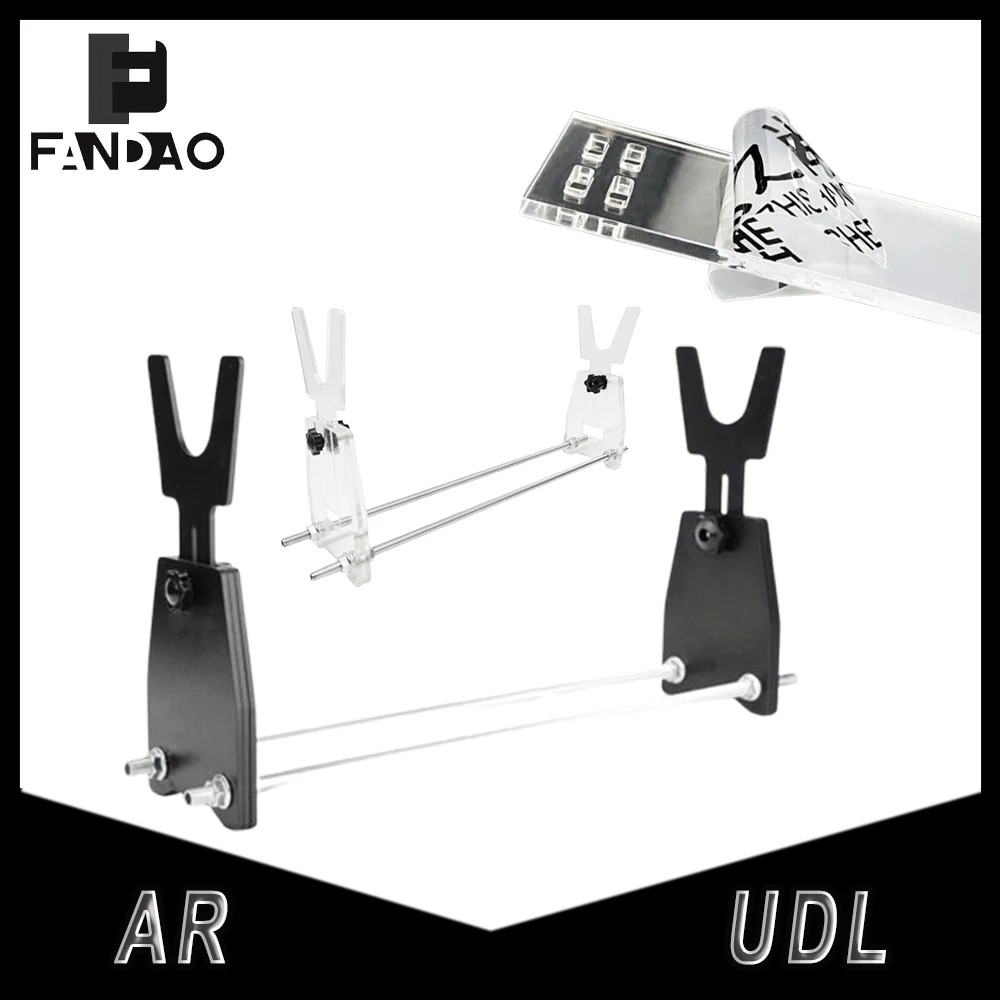 Soporte táctico acrílico para rifle extensible con estante ajustable