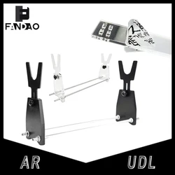 Soporte táctico acrílico para rifle extensible con estante ajustable