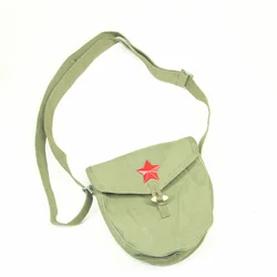 Bolsa táctica para munición y cuchillo de lona vintage chino circular