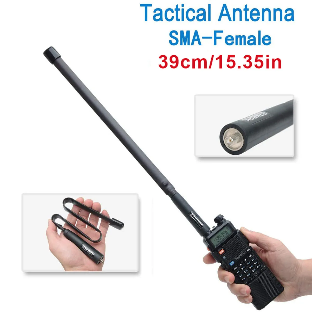 Antena táctica SMA plegable