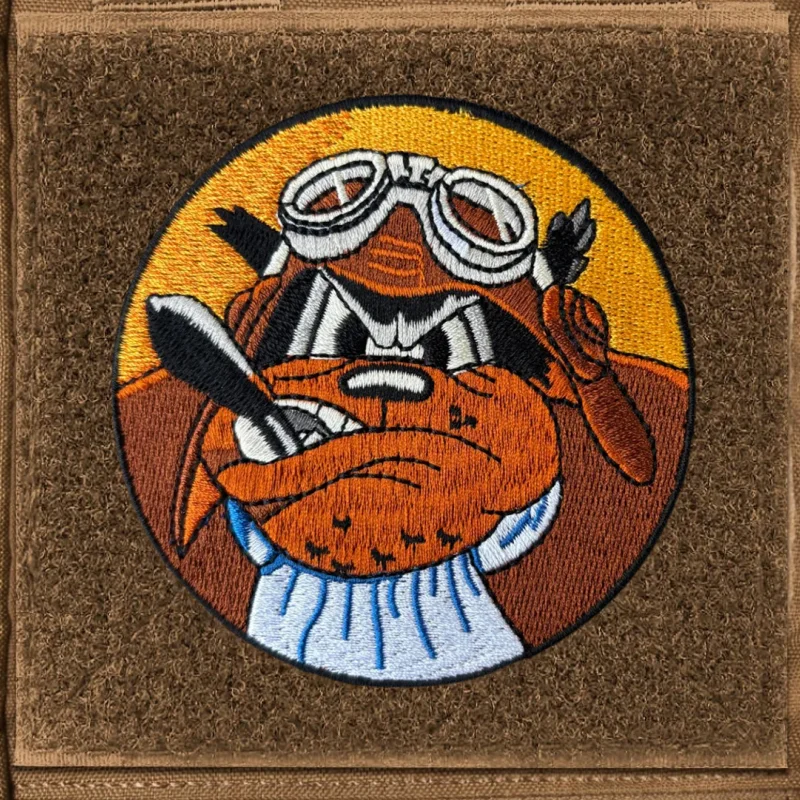 Parche bordado Bombing Squadron táctico Morale Hook&Loop para chaleco - imagen 4