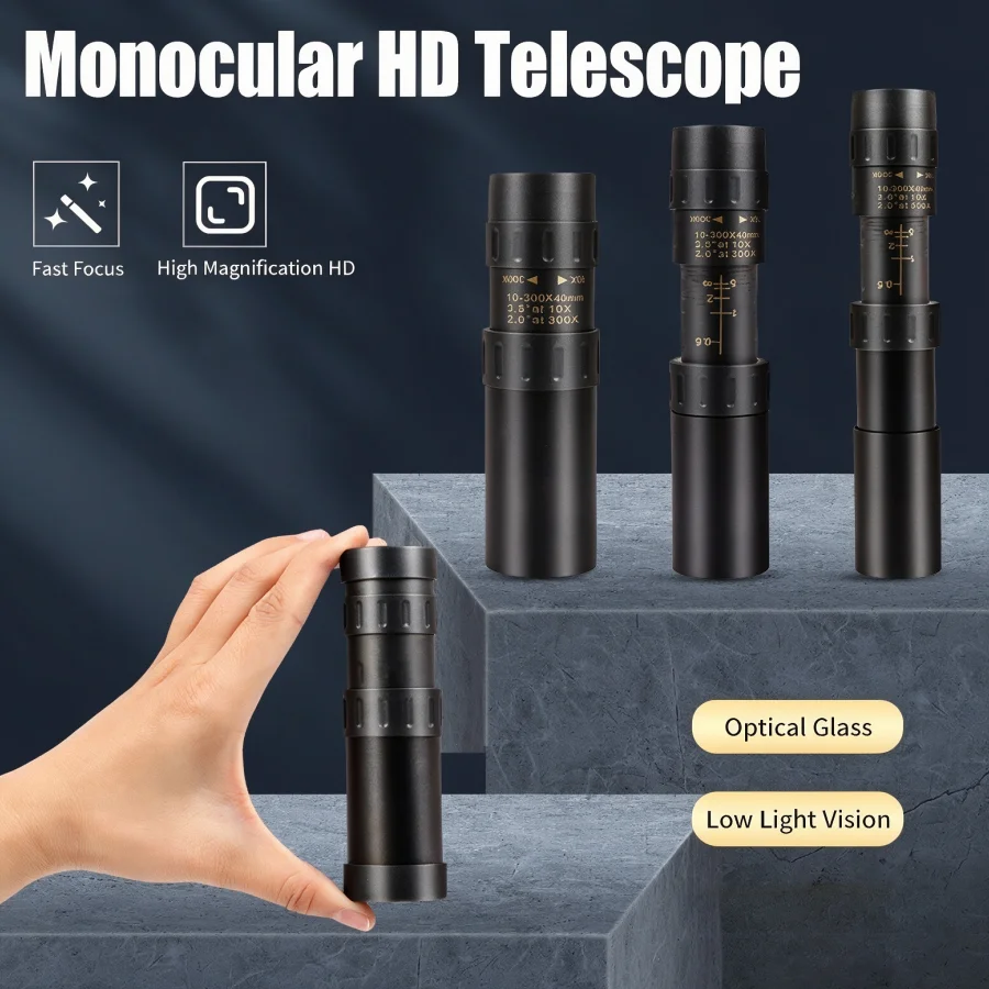 Monocular telescópico HD con prisma BAK4 para aire libre