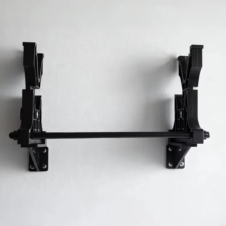 Soporte de rifle con mira telescópica negro para caza