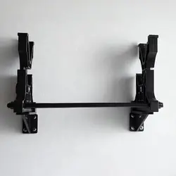Soporte de rifle con mira telescópica negro para caza