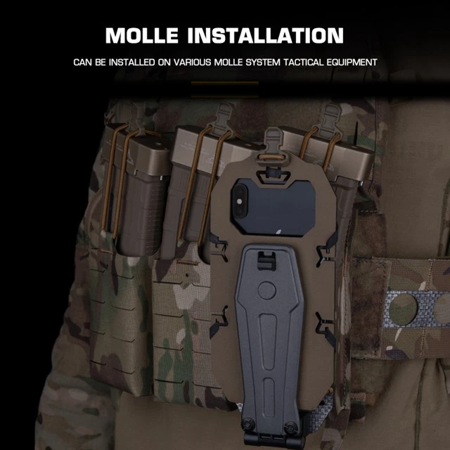 Juggernaut Soporte táctico para teléfono MOLLE plegable GPS - imagen 5