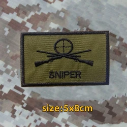 Parche táctico bordado francotirador – Insignia moral con velcro