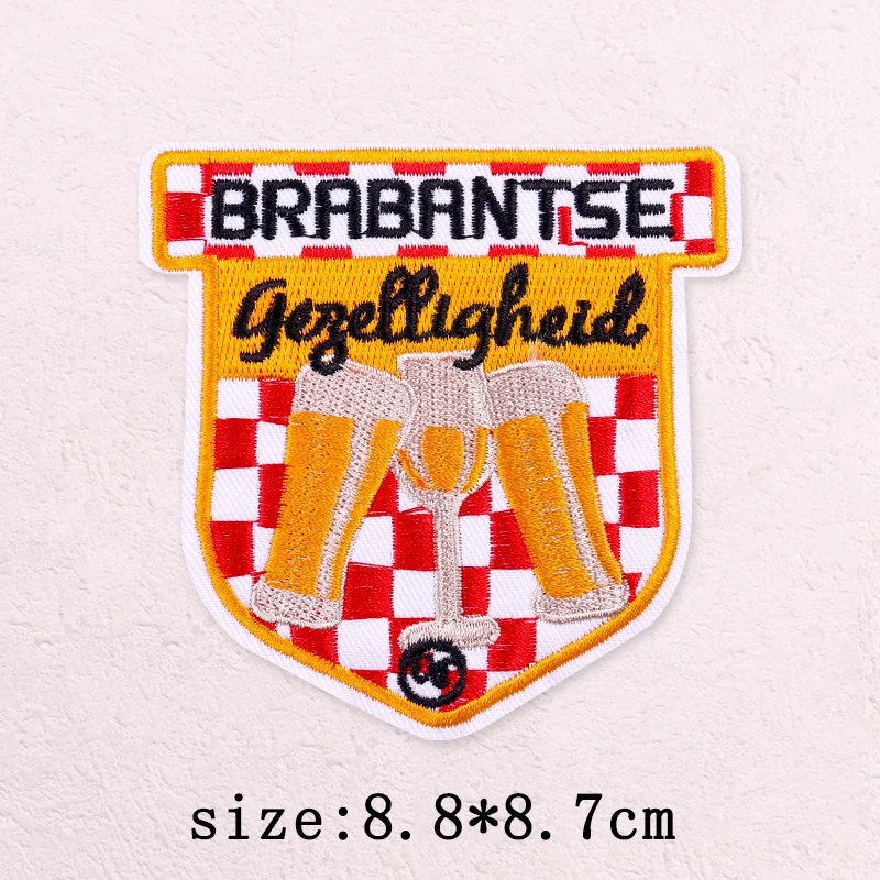 Parche bordado termoadhesivo del Carnaval de Brabante para mochila - imagen 2