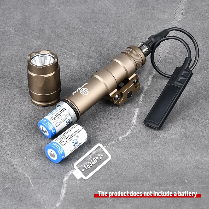 WADSN M600 Linterna táctica de metal para riel Picatinny - imagen 5