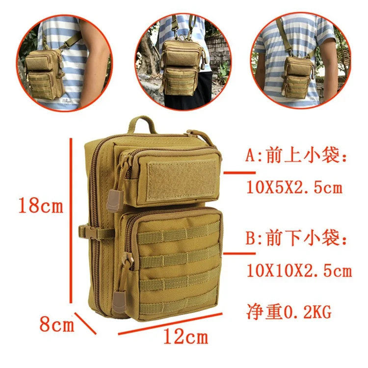 Bolsa táctica EDC para llevar teléfono y billetera