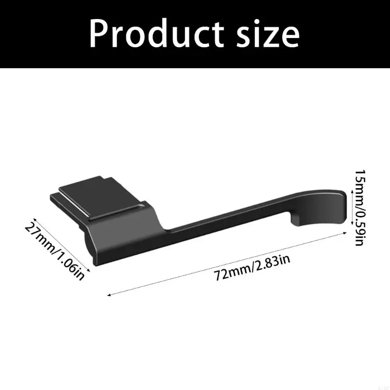 Agarre de pulgar metálico para cámara Fujifilm X-E5, manejo con una mano - imagen 3