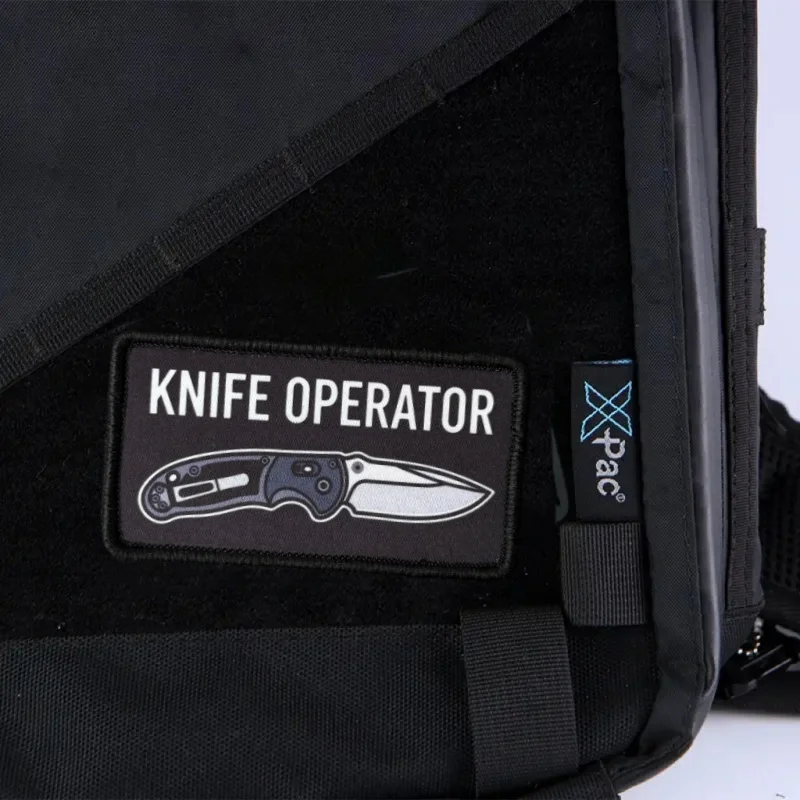Parche táctico operador cuchillo con velcro