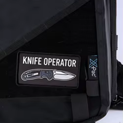 Parche táctico operador cuchillo con velcro
