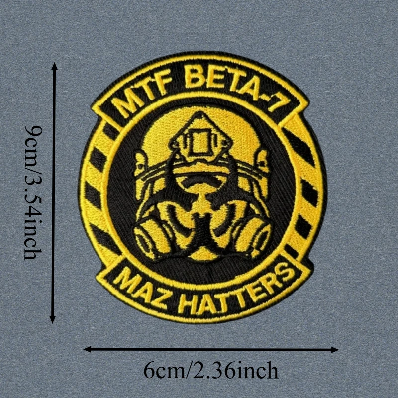 MTF Beta-7 Maz Hatters – Parche bordado táctico con velcro - imagen 4