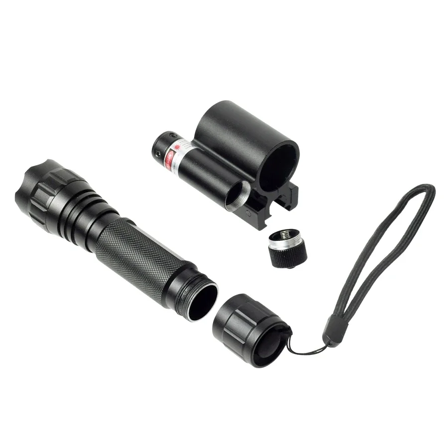 Mira láser táctica roja/verde con luz ajustable y riel Picatinny 20 mm