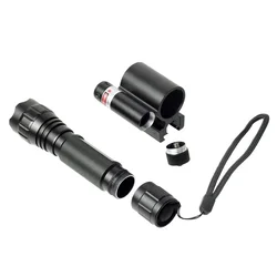 Mira láser táctica roja/verde con luz ajustable y riel Picatinny 20 mm