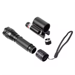 Mira láser táctica roja/verde con luz ajustable y riel Picatinny 20 mm
