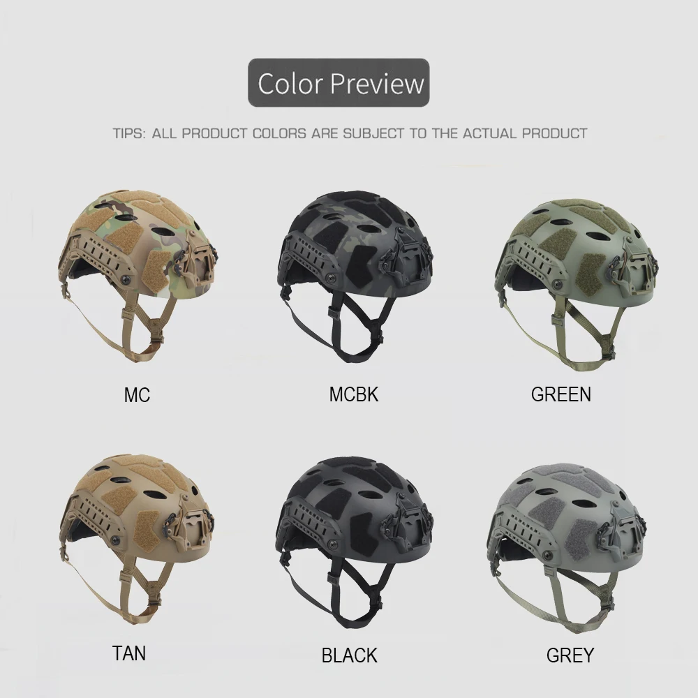 Casco táctico FAST SF ligero para airsoft, paintball y tiro - imagen 5