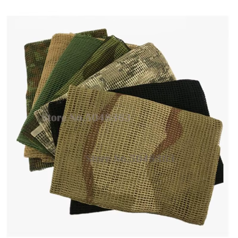 Pañuelo táctico Keffiyeh de malla, algodón mixto para hombre