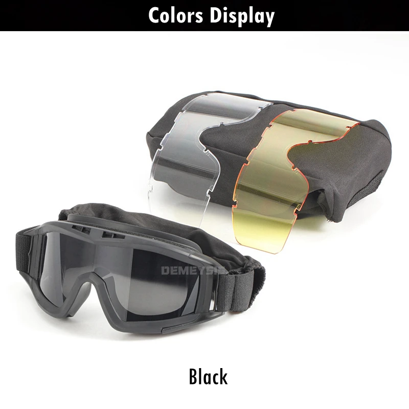 Comparativa de los tres colores de lentes