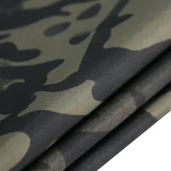 210T Nylon Multicam negro MCBK, tela de camuflaje impermeable