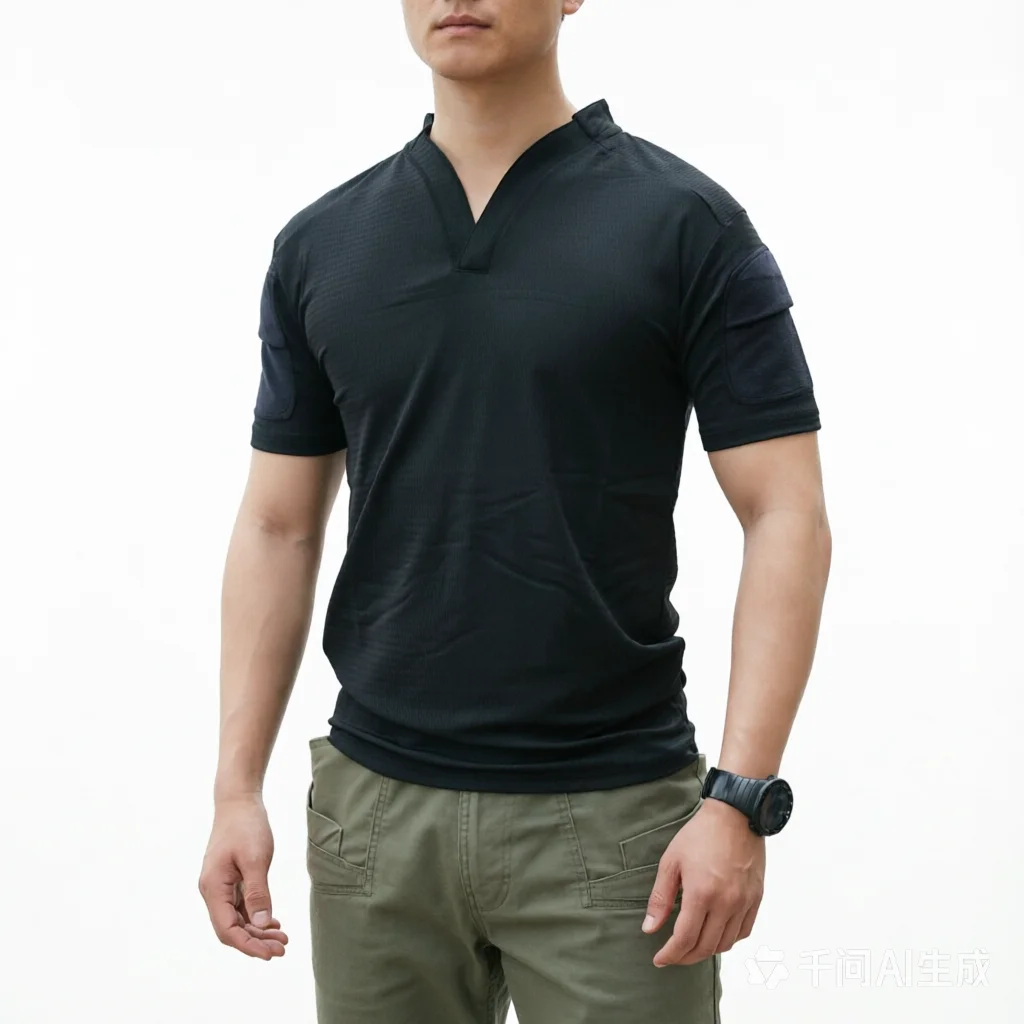 Camiseta táctica Velocity Style hombre manga corta secado rápido
