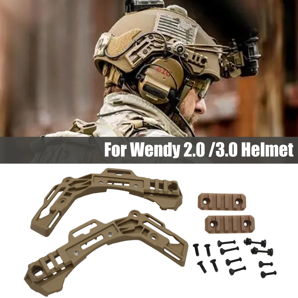 Wendy 2.0/3.0: adaptador de riel lateral para casco