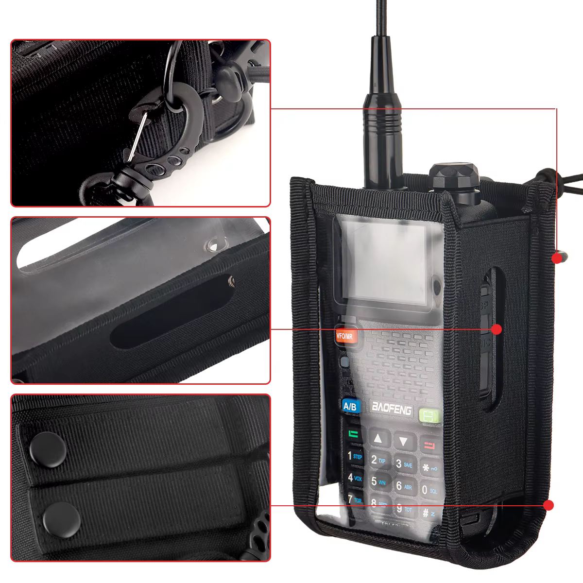 ABBREE Baofeng UV-5R Bolsa para Walkie Talkie - imagen 2