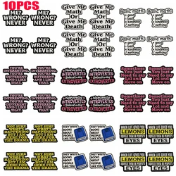 Parches termoadhesivos con letras en inglés creativas para ropa