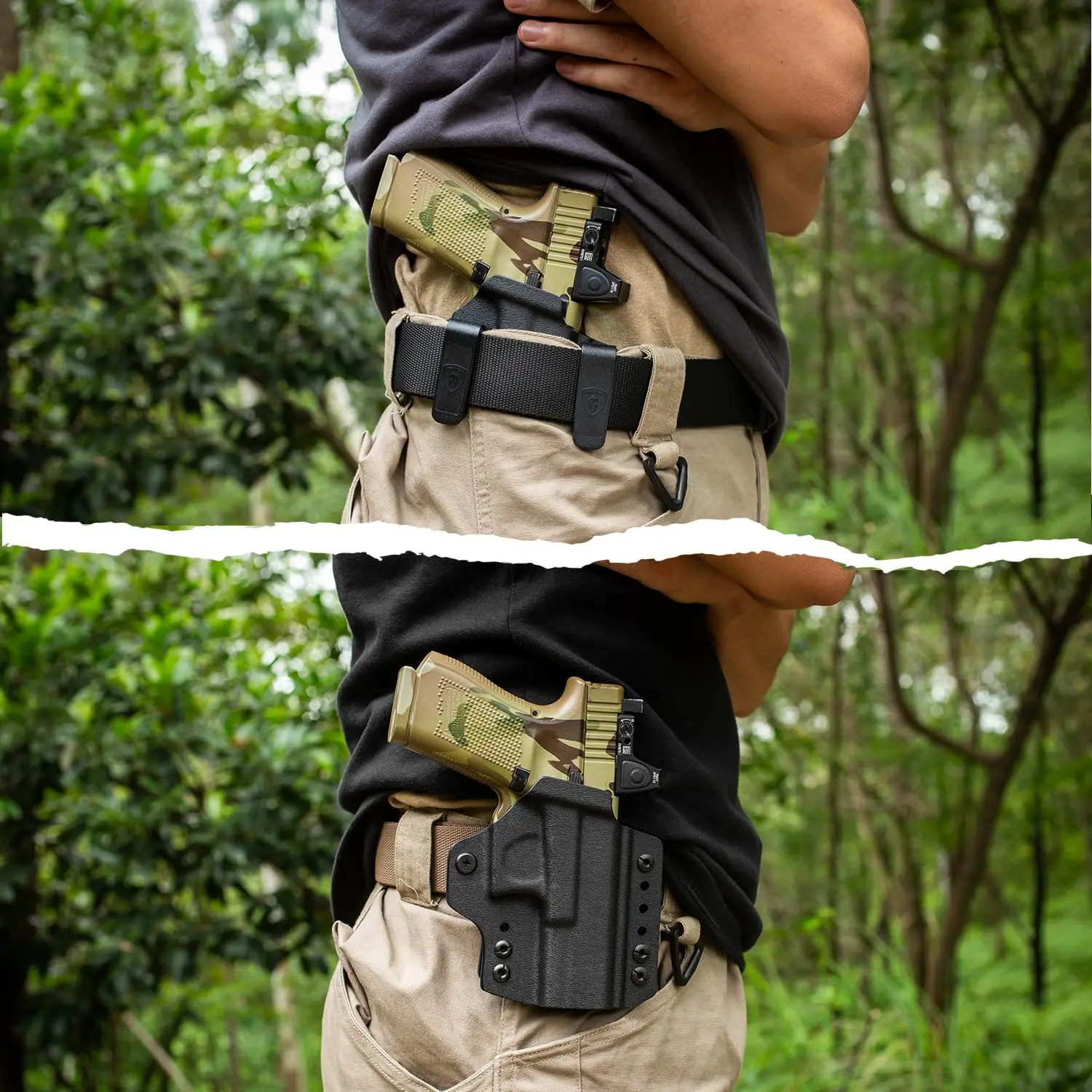 Funda Kydex Sig Sauer P365 con corte óptico – Porte IWB/OWB diestra - imagen 3