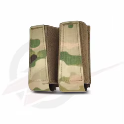 Bolsa táctica para cargadores 9mm estilo GBRS MOLLE elástica
