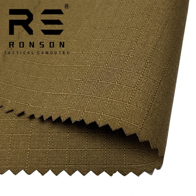 Tela táctica Ripstop liso para uniforme militar poli-algodón